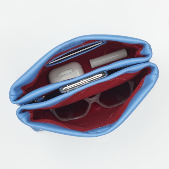 Hammitt Duke Crossbody Clutch Skylight Blue/Brushed Gold NEW - Picture 2 of 8